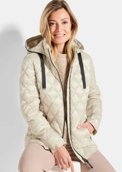 Steppjacke mit Rautenmuster