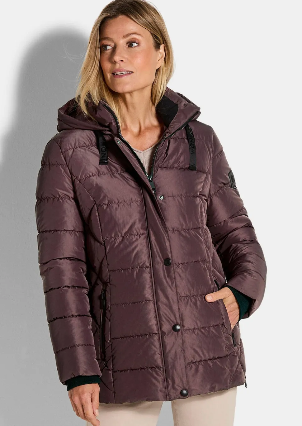 Steppjacke mit Reißverschlusstaschen