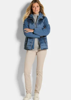 Steppjacke mit Ärmeln aus Softshell
