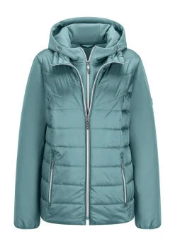 Steppjacke mit Ärmeln aus Softshell