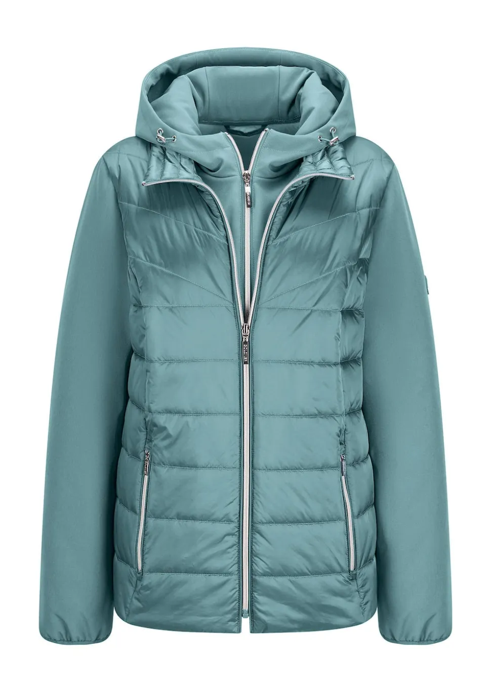 Steppjacke mit Ärmeln aus Softshell