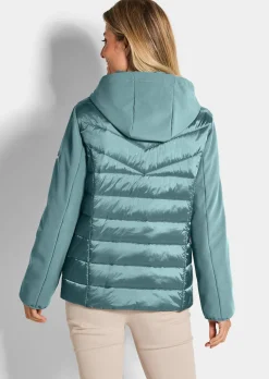Steppjacke mit Ärmeln aus Softshell