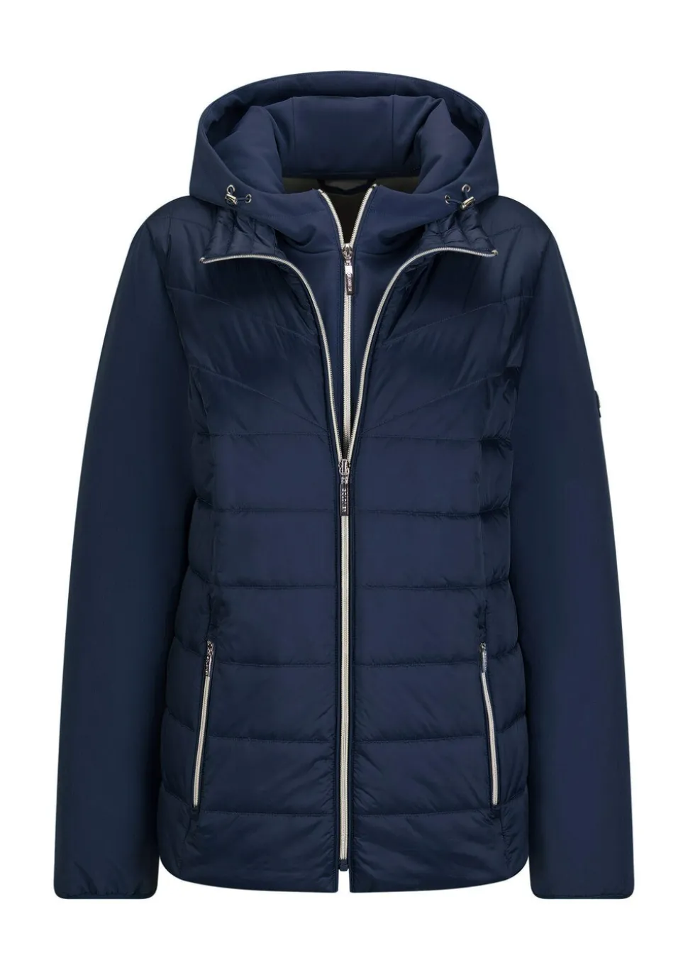 Steppjacke mit Ärmeln aus Softshell