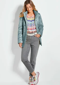 Steppjacke mit Wellenstepp