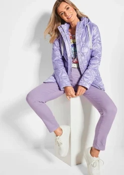 Steppjacke mit Wellenstepp