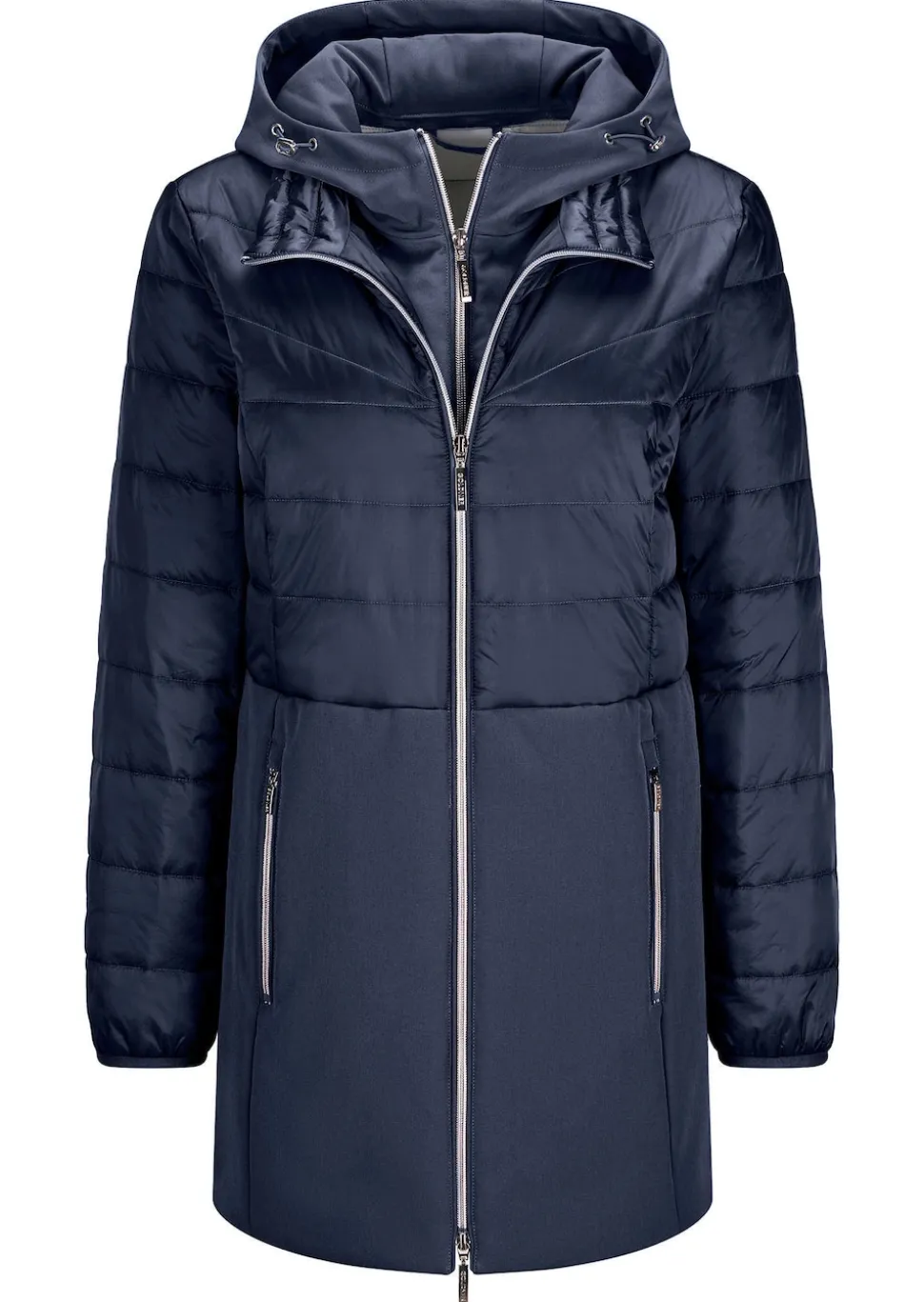 Steppmantel mit Softshell-Einsatz