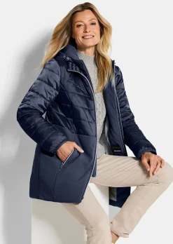 Steppmantel mit Softshell-Einsatz