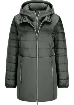 Steppmantel mit Softshell-Einsatz