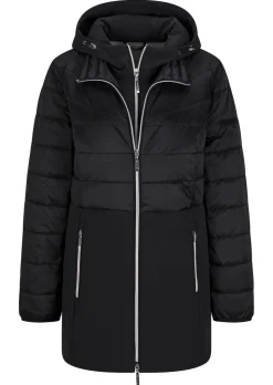 Steppmantel mit Softshell-Einsatz