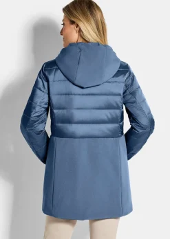 Steppmantel mit Softshell-Einsatz