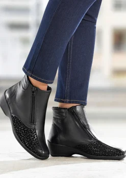 Stiefeletten aus echtem Leder