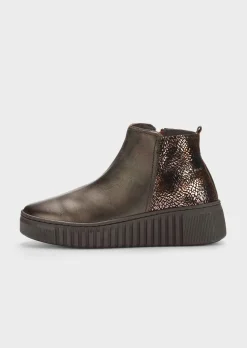 Stiefeletten mit flachem Schaft