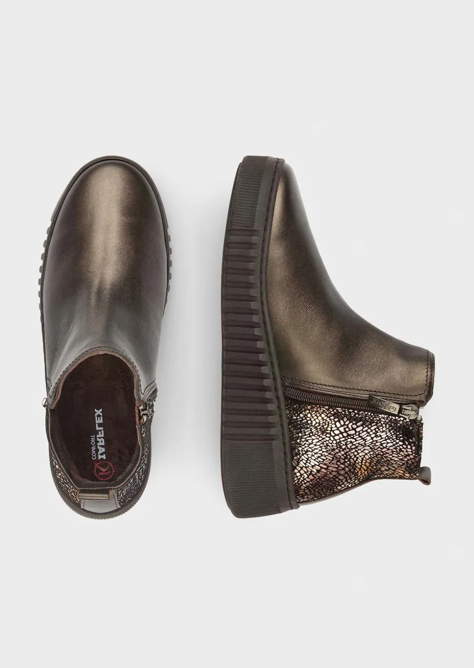 Stiefeletten mit flachem Schaft