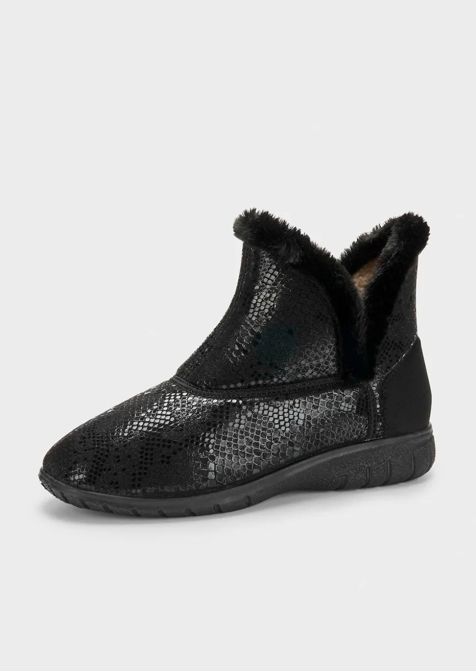 Stiefeletten mit weitem Schaft