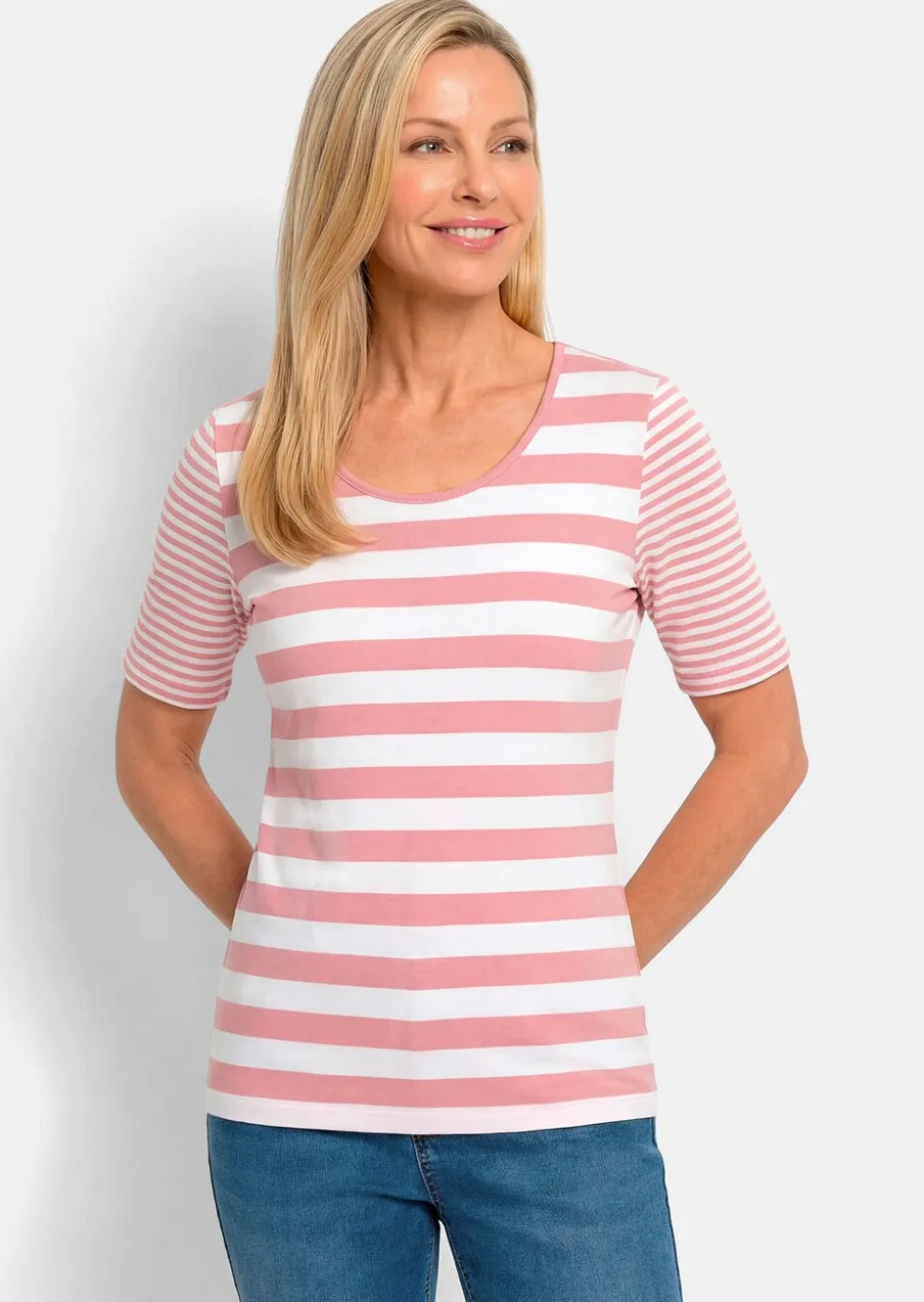 Streifenshirt aus softer Baumwollmischung