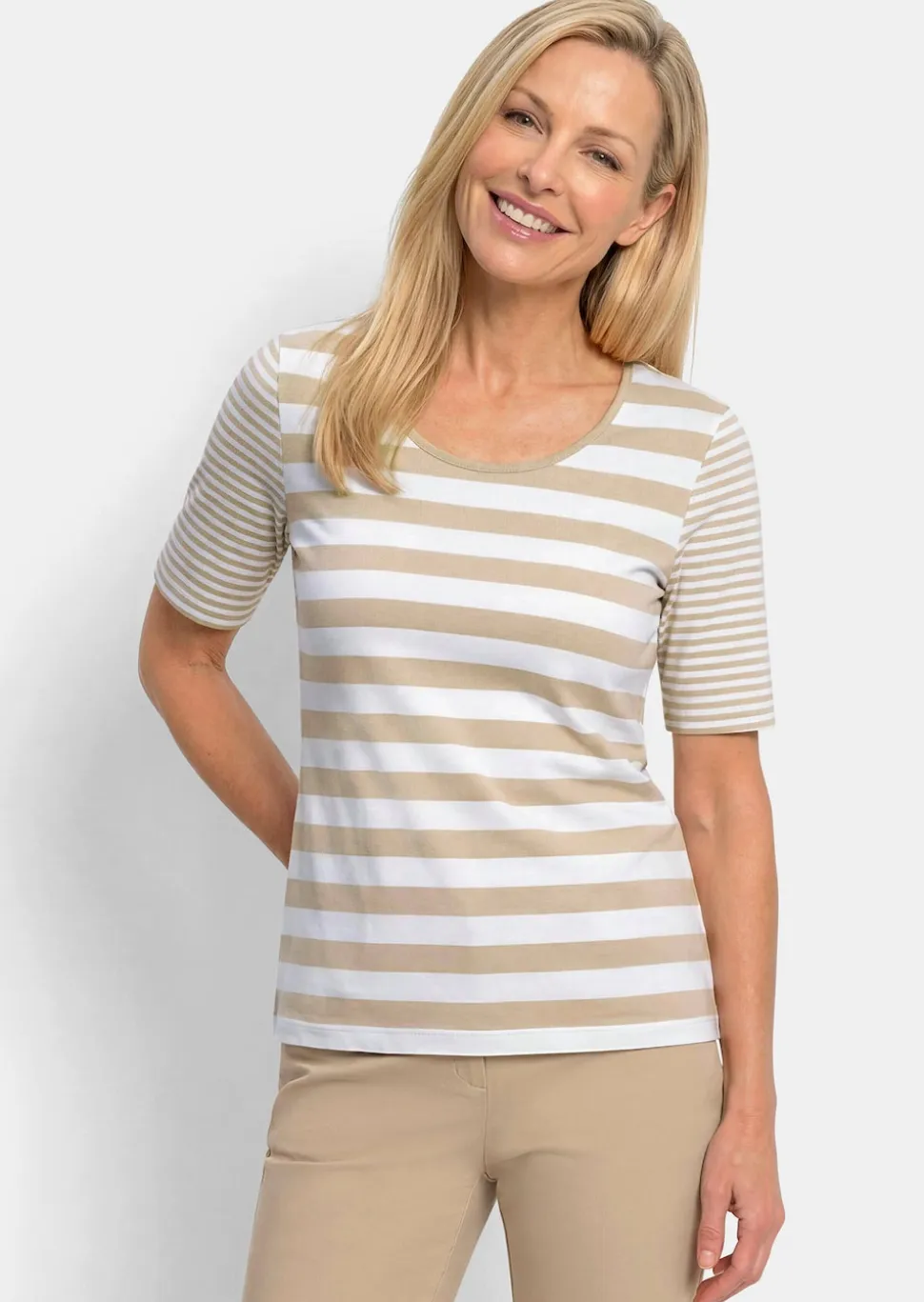 Streifenshirt aus softer Baumwollmischung