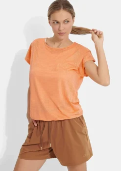 Streifenshirt mit breitem Saum