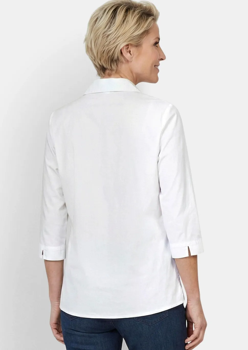 Stretchbequeme Bluse mit Baumwolle
