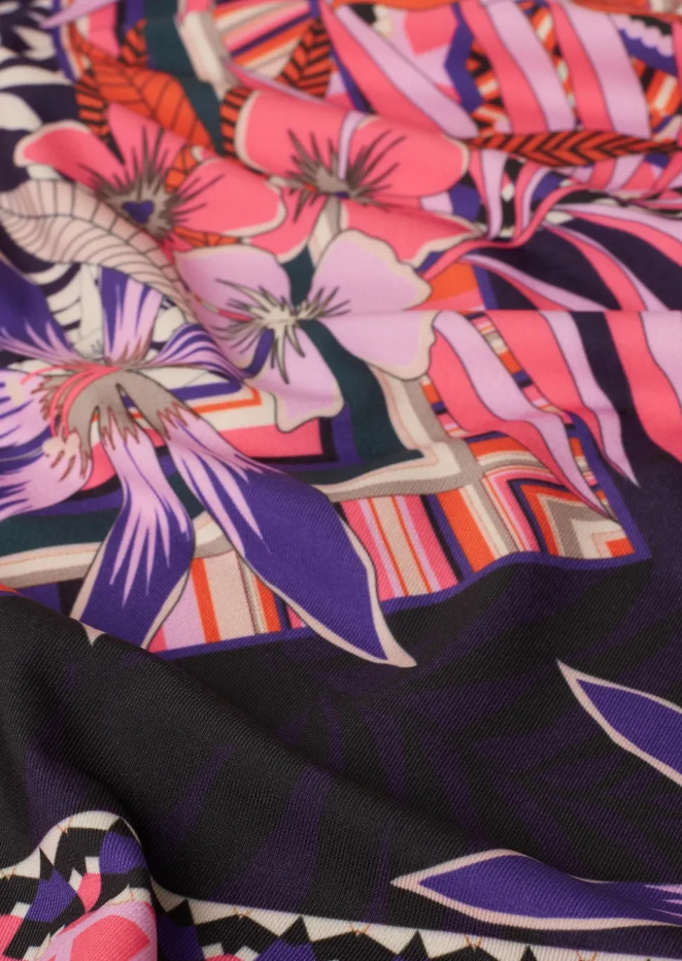 Stretchbequemes Shirt mit extravagantem Druck