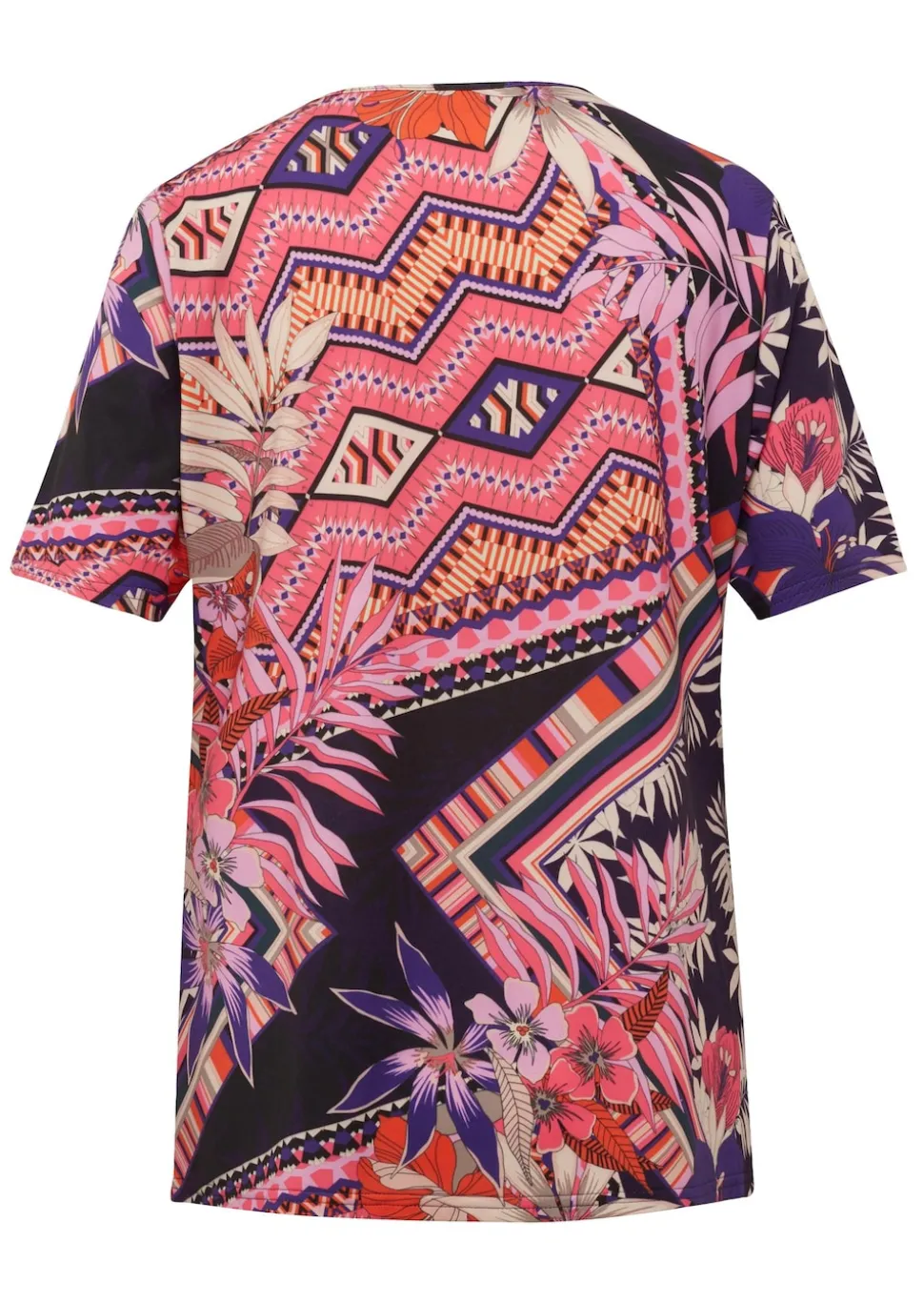 Stretchbequemes Shirt mit extravagantem Druck
