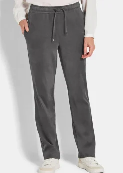 Stretch Hose SARA in Veloursleder-Optik