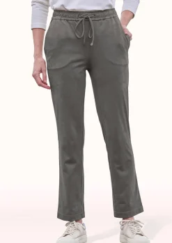 Stretch Hose SARA in Veloursleder-Optik