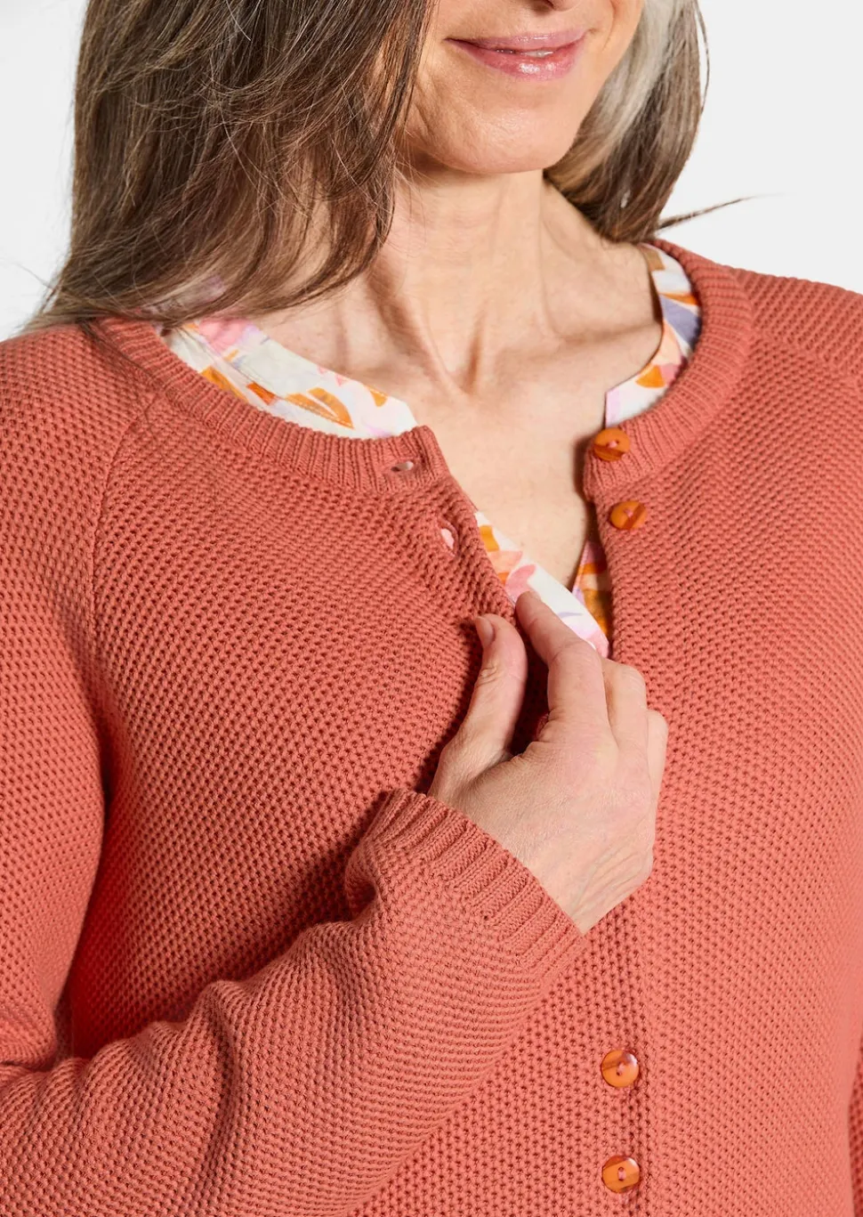 Strickjacke aus reiner Baumwolle