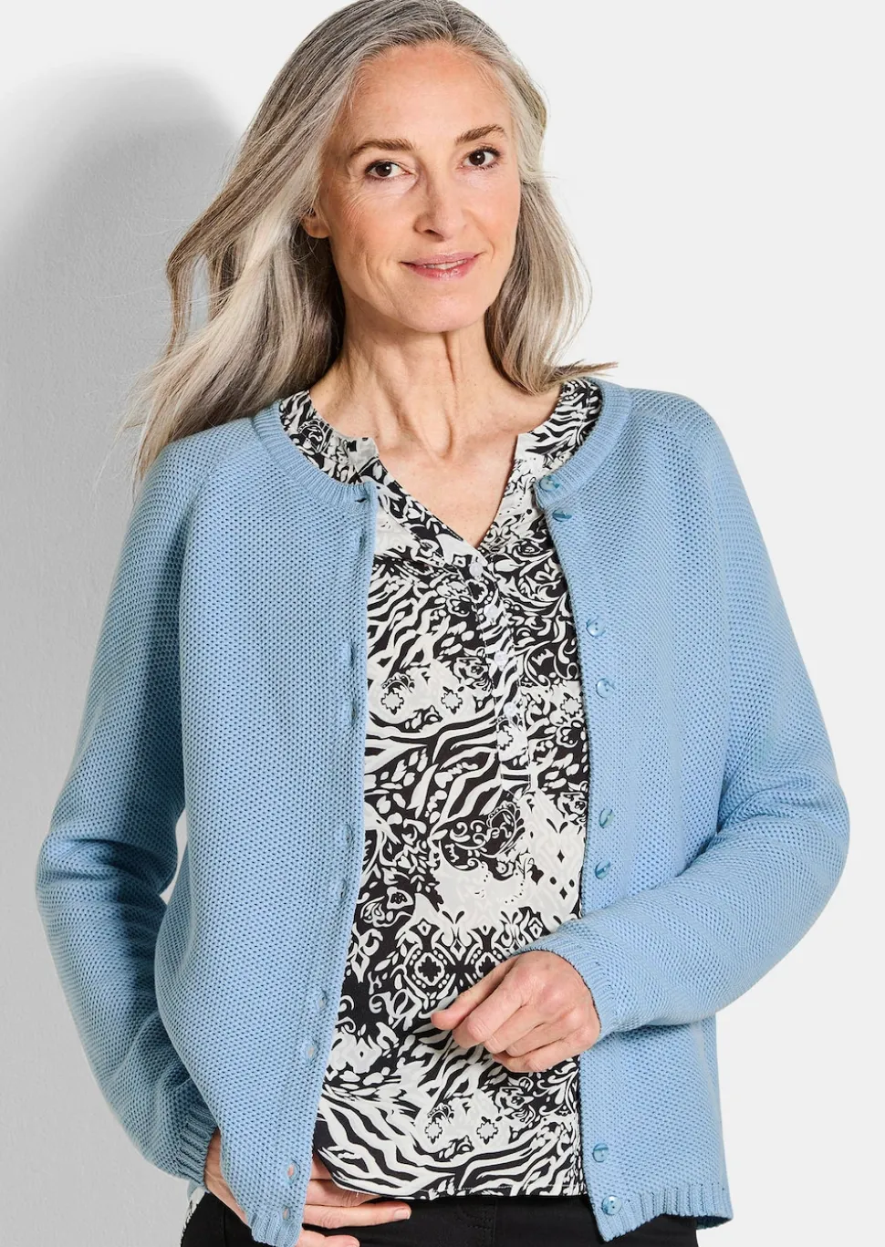 Strickjacke aus reiner Baumwolle