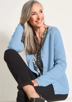 Strickjacke aus reiner Baumwolle