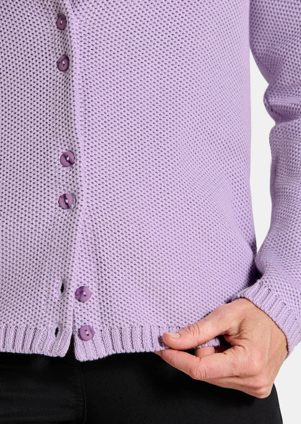 Strickjacke aus reiner Baumwolle