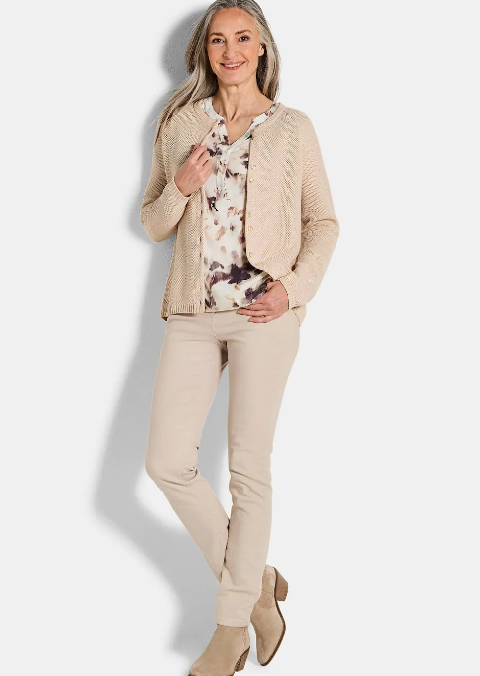 Strickjacke aus reiner Baumwolle