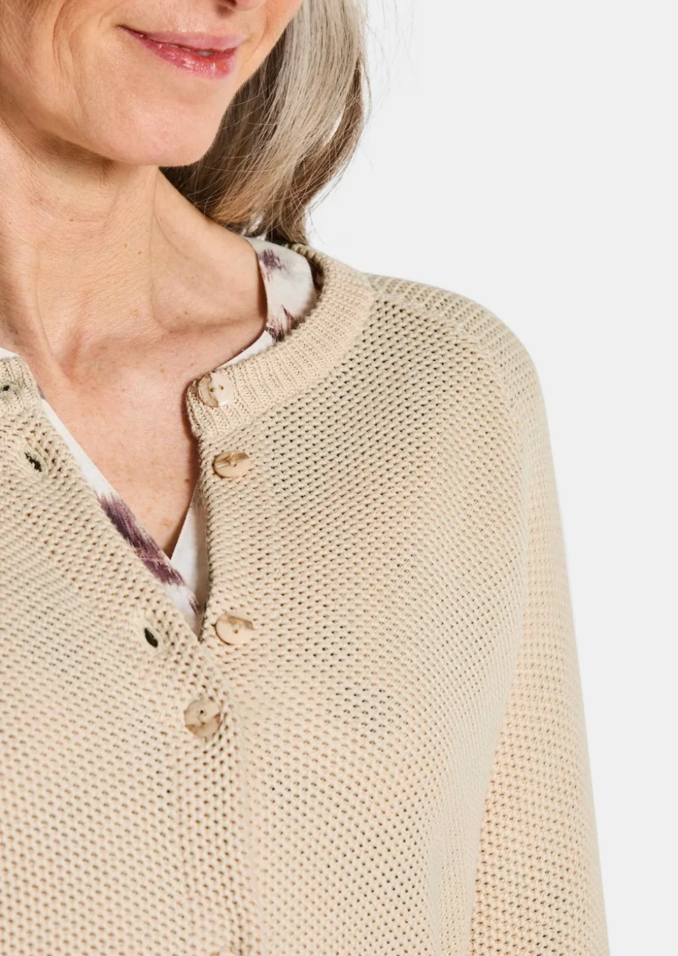 Strickjacke aus reiner Baumwolle
