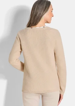 Strickjacke aus reiner Baumwolle