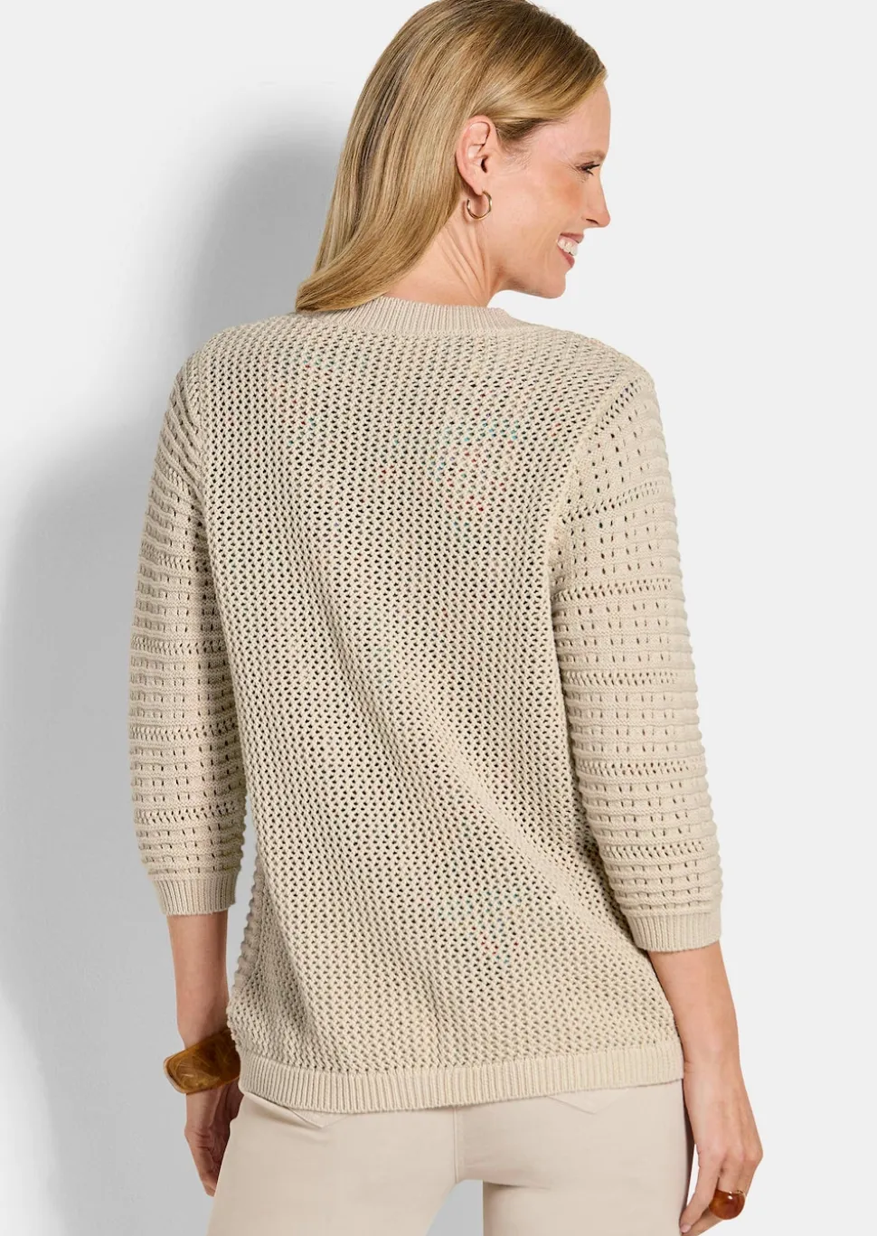 Strickjacke aus reiner Baumwolle