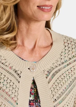 Strickjacke aus reiner Baumwolle