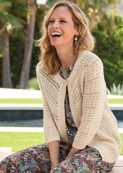 Strickjacke aus reiner Baumwolle