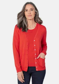 Strickjacke aus reiner Merinowolle