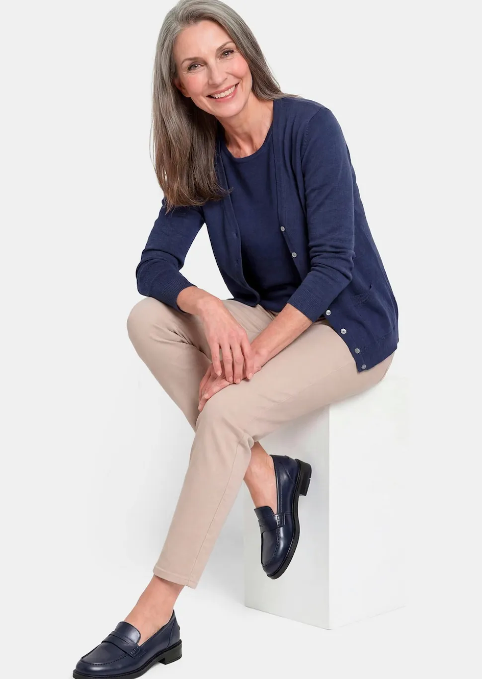 Strickjacke aus reiner Merinowolle