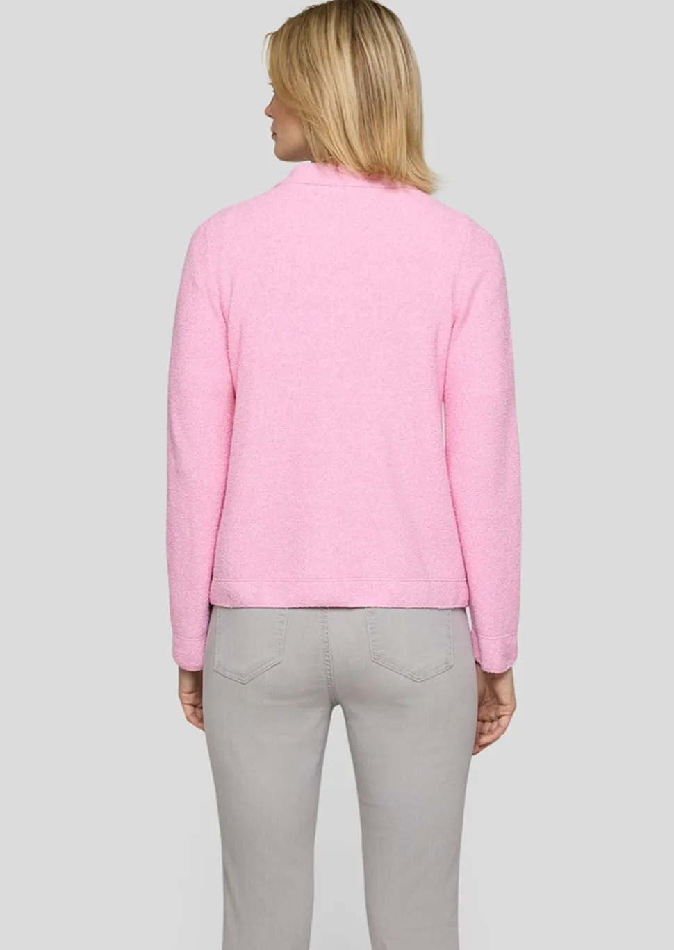 Strickjacke im Hemdblusen-Stil