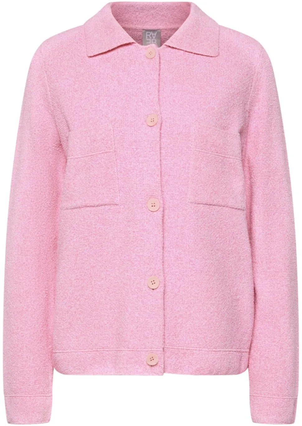 Strickjacke im Hemdblusen-Stil