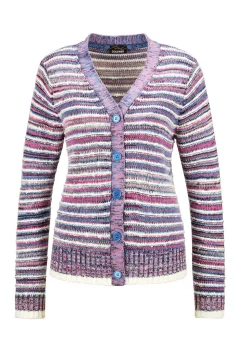 Strickjacke im Multicolor-Ringelmuster