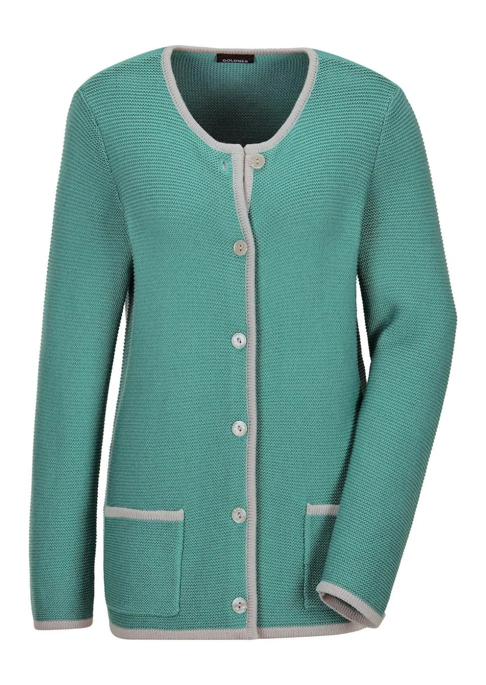 Strickjacke mit aufgesetzten Taschen