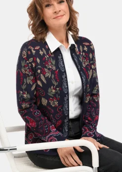 Strickjacke mit aufwändiger Strickstruktur