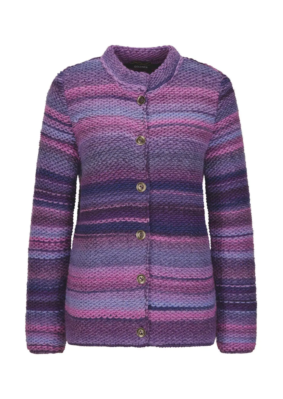 Strickjacke mit Multicolor Ringeloptik