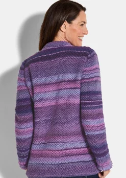 Strickjacke mit Multicolor Ringeloptik