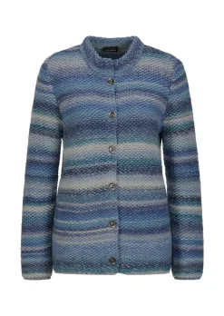 Strickjacke mit Multicolor Ringeloptik