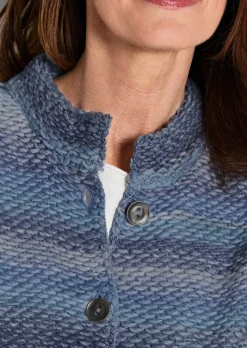 Strickjacke mit Multicolor Ringeloptik