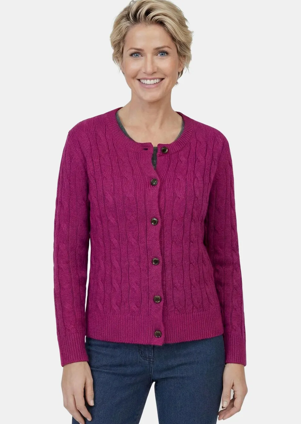 Strickjacke mit Schurwolle