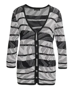 Strickjacke mit V-Ausschnitt