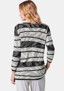 Strickjacke mit V-Ausschnitt